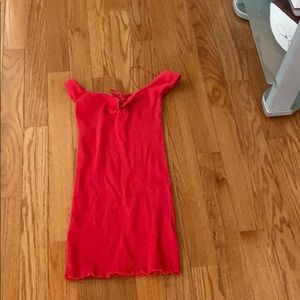 Red bodycon dress